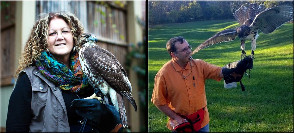 Nikki and Frankie with Raptors